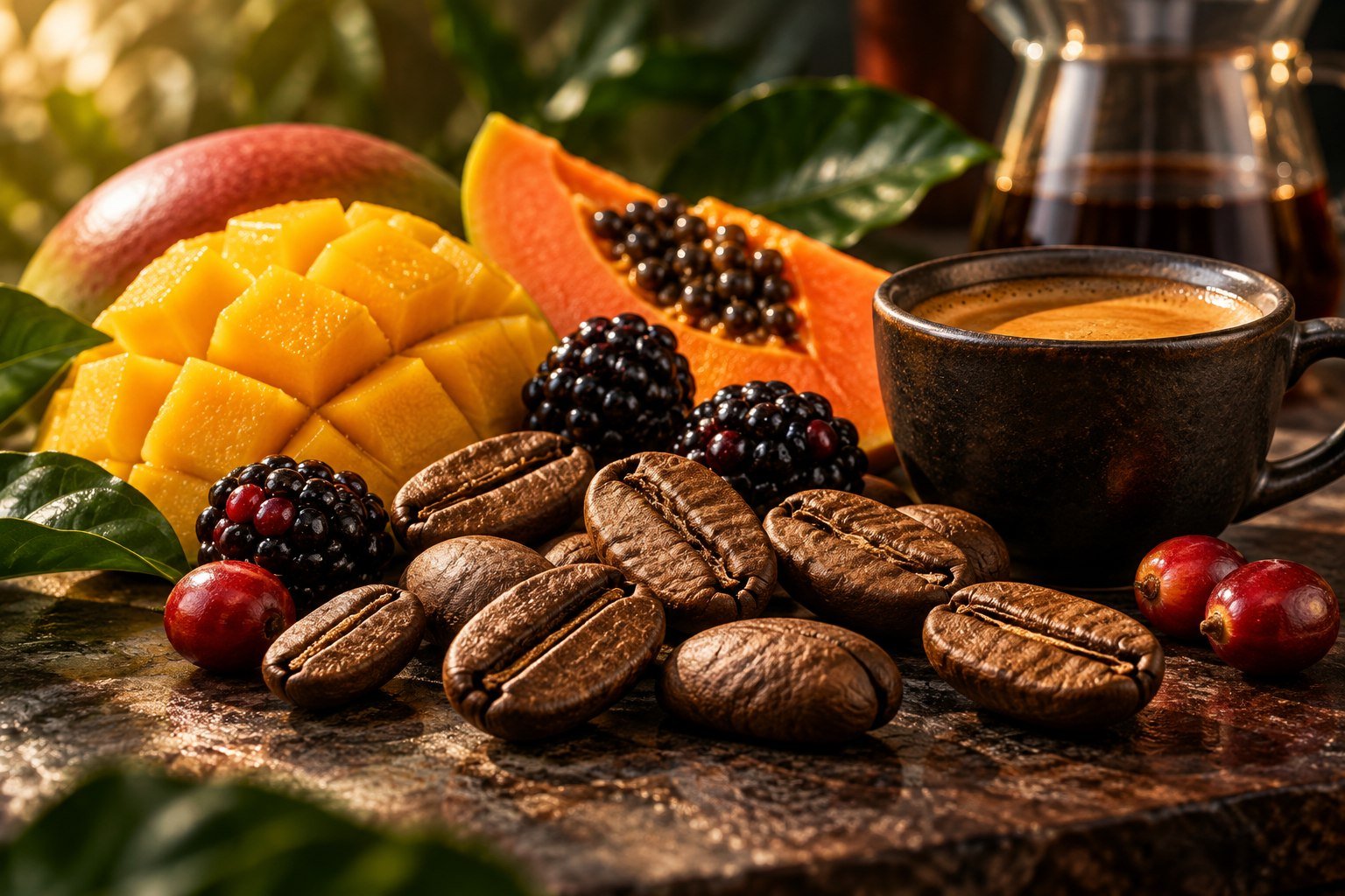The Brix Breaker — velká zrna Pacamary, mango, papája a ovocná sladkost